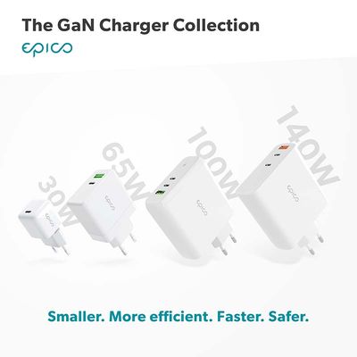 Epico 30W GaN mini nabíječka - bílá