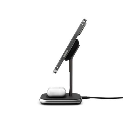 Epico 2in1 bezdrátová nabíječka Made for MagSafe s adaptérem v balení - černá