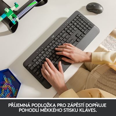 Logitech Signature K650 Wireless grafitová