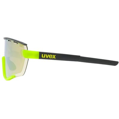 Sluneční brýle UVEX SPORTSTYLE 236 SET BLACK LIME MAT / MIRROR YELLOW (CAT. 2) + CLEAR (CAT. 0)