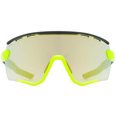 Sluneční brýle UVEX SPORTSTYLE 236 SET BLACK LIME MAT / MIRROR YELLOW (CAT. 2) + CLEAR (CAT. 0)
