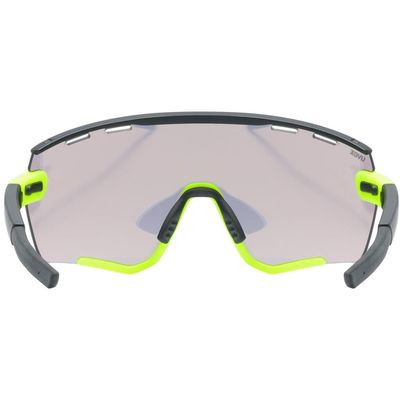 Sluneční brýle UVEX SPORTSTYLE 236 SET BLACK LIME MAT / MIRROR YELLOW (CAT. 2) + CLEAR (CAT. 0)