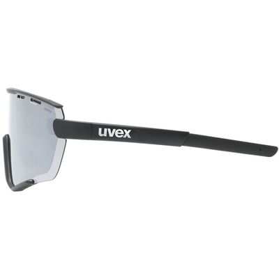Sluneční brýle UVEX SPORTSTYLE 236 SET BLACK MAT / MIRROR SILVER (CAT. 3) + CLEAR (CAT. 0)