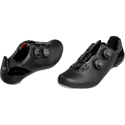 FORCE tretry ROAD WARRIOR CARBON, černé vel.42