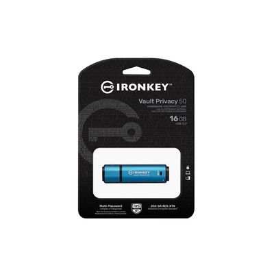 Kingston IronKey Vault Privacy 50 16GB USB 3.2