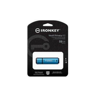 Kingston IronKey Vault Privacy 50 32GB USB 3.2