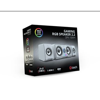 C-TECH SPK-16, 2.2, RGB, bílé