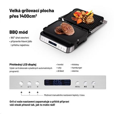 Lauben Contact Grill Deluxe 2000ST - kontaktní gril