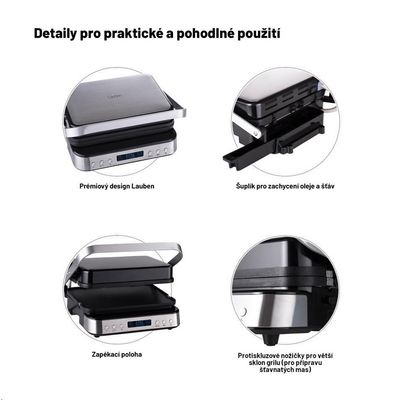 Lauben Contact Grill Deluxe 2000ST - kontaktní gril