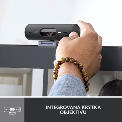 Logitech BRIO 500, Full HD webcam, graphite