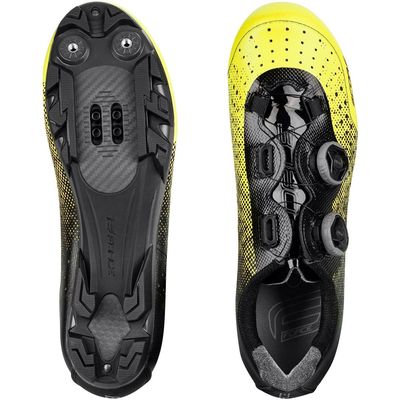 FORCE tretry MTB SCORE, fluo-černé vel.36