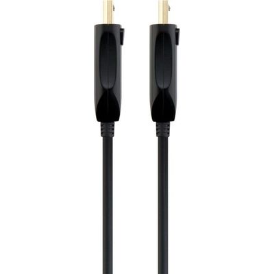 PremiumCord Optický DisplayPort 1.4 přípojný kabel M/M, zlacené konekt. 20m