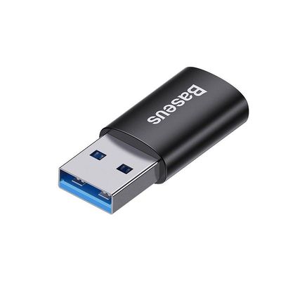 Baseus Ingenuity mini OTG adaptér USB-A 3,1A samec na USB-C samice, černá
