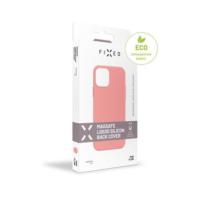 Zadní kryt FIXED MagFlow s podporou MagSafe pro Apple iPhone 14, růžový