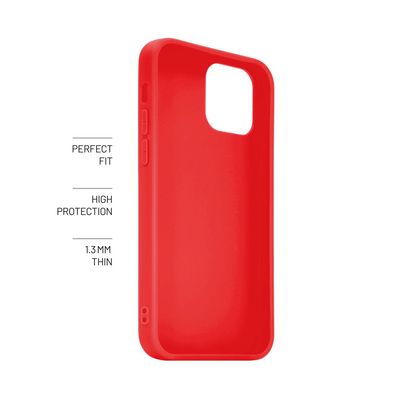 Zadní pogumovaný kryt FIXED Story pro Apple iPhone 14 Plus, červený