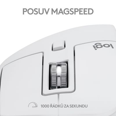 Logitech MX Master 3S For Mac Performace Wireless Mouse Pale Grey