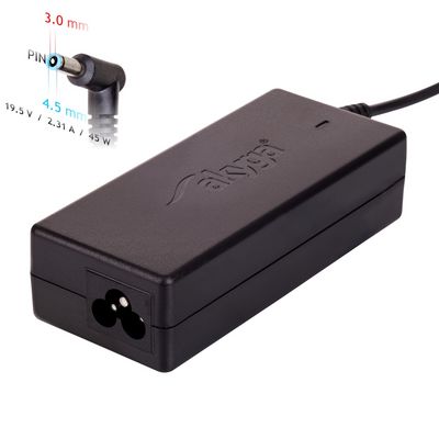Akyga Nabíječka na notebook 19.5V/2.31A 45W 4.5x3.0 mm + pin DELL 1.2m