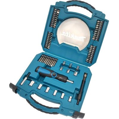 Makita D-42020 sada bitů a 1/4 hlavic se šroubovákem, 65dílná