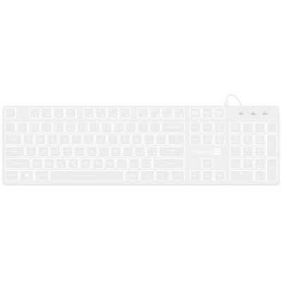 Connect IT Chocolate WhiteStar kancelářská podsvícená klávesnice, CZ + SK, bílá