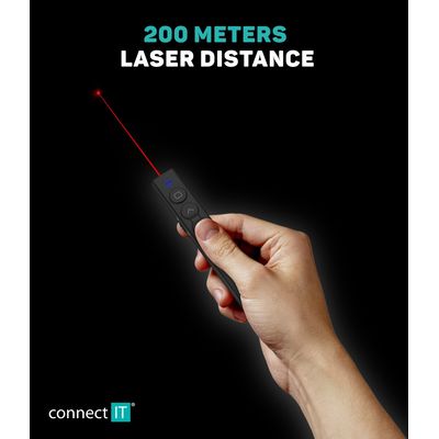 Connect IT laserové ukazovátko (AAA baterie), černé