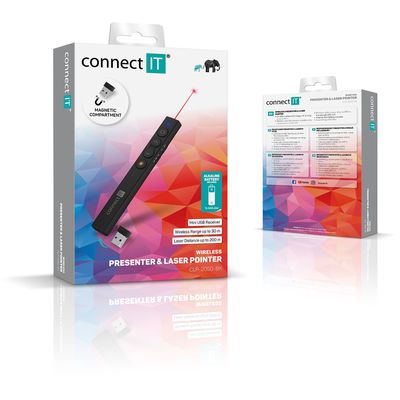 Connect IT laserové ukazovátko (AAA baterie), černé