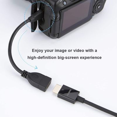 PremiumCord Flexi adaptér HDMI Typ A samice - micro HDMI Typ D samec pro ohebné zapojení