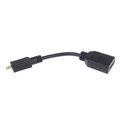PremiumCord Flexi adaptér HDMI Typ A samice - micro HDMI Typ D samec pro ohebné zapojení