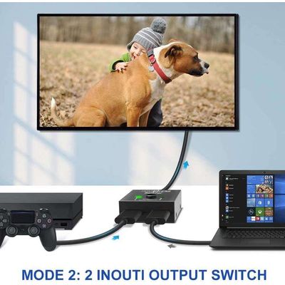 PremiumCord HDMI Switch 4K, FULL HD 1080p obousměrný 2-1 nebo 1-2