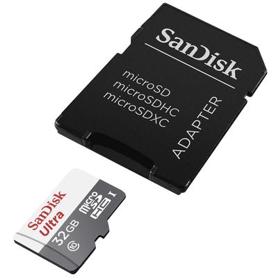 SanDisk microSDHC Ultra 32GB 100MB/s UHS-I U1 Class 10 + Adaptér