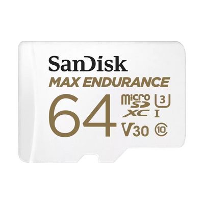 DF SanDisk Max Endurance microSDXC 64GB 100 MB/s UHS-I U3 Class 10+ Adaptér