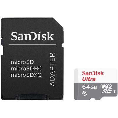 SanDisk Ultra microSDXC 64GB 100MB/s UHS-I U1 Class 10 + Adaptér