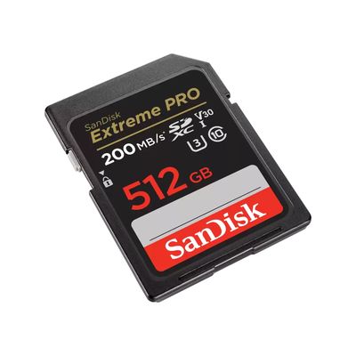 SanDisk Extreme PRO SDXC 512GB 200MB/s UHS-I U3 Class 10