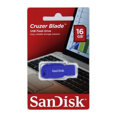 SanDisk Cruzer Blade 16GB USB2.0 elektricky modrá