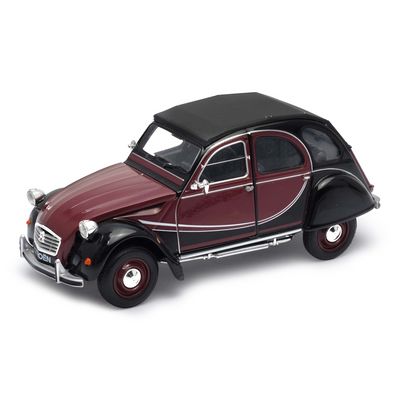 Welly Citroen 2CV 6 Charleston 1:24 černá burgund