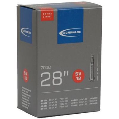 Schwalbe duše 28 SV18 28/44-622 galuskový ventilek extralight (Gravel bike) váha 105g.