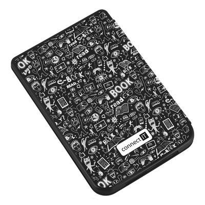 Connect IT Doodle pouzdro pro PocketBook 616/627/632, černé
