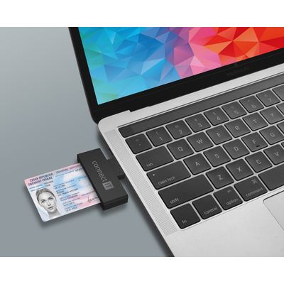 Connect IT USB čtečka eObčanek a čipových karet, černá