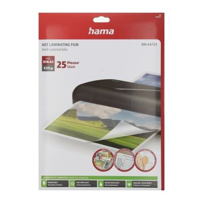 Hama laminovací fólie, DIN A4 (21,6x30,3 cm), 125 µ, 25 ks