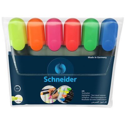 SCHNEIDER Zvýrazňovač Job 150, 6 barev, 1-5mm