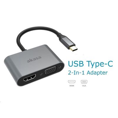 AKASA - USB-C na HDMI a VGA