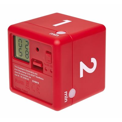 TFA 38.2039.05 - Digitální časovač CUBE - červený