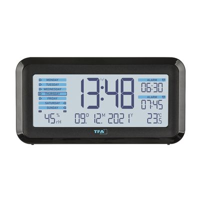 TFA 60.2562.01.GB - Rádiem řízený digitální budík s automatickým podsvícením BOXX2