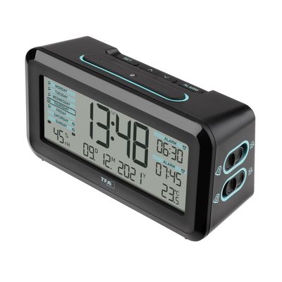 TFA 60.2562.01.GB - Rádiem řízený digitální budík s automatickým podsvícením BOXX2