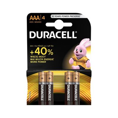 Duracell Basic alkalická baterie, 4 ks (AAA)