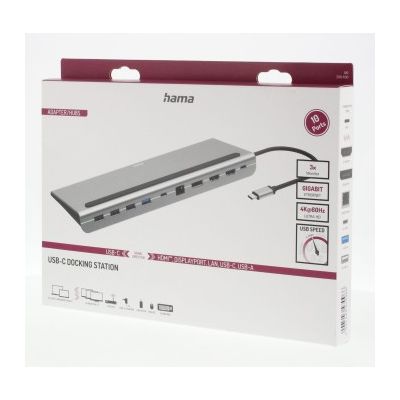 Hama USB-C dokovací stanice Connect2Office Pro, 10 připojení