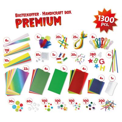Lena Kreativní kufřík pro malé kutily PRÉMIUM 1300 ks