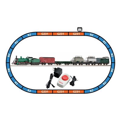 Piko Startovací sada Nákladní vlak s parní lokomotivou Rh 71 (G 7.1) SNCB III - 97942