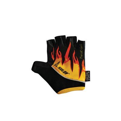 Cyklorukavice SULOV TWIST GEL, vel.M, fire