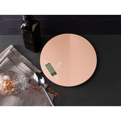 BerlingerHaus Váha kuchyňská digitální kulatá 5 kg Rosegold Metallic Line