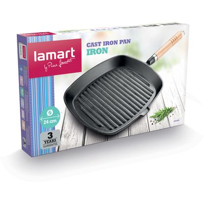 Lamart LT1063 Litinová pánev IRON, 24 cm